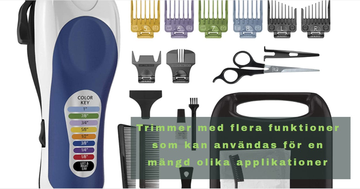 Trimmer med flera funktioner som kan användas för en mängd olika applikationer